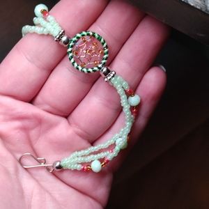 Dreamcatcher bracelet blue